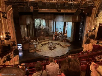 Walter Kerr Theatre Mezzanine G5 view from seat photo