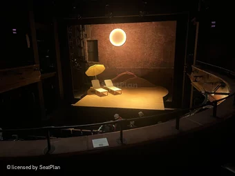 Royal Court Theatre Circle B7 view from seat photo