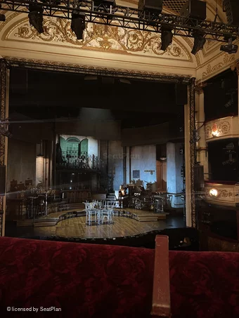 Lyric Theatre Dress Circle A16 view from seat photo