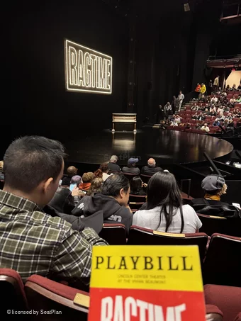 Vivian Beaumont Theater Orchestra J108 view from seat photo