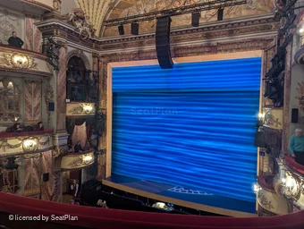 Novello Theatre Dress Circle D3 view from seat photo