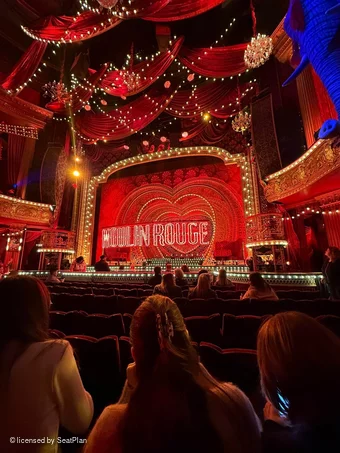 Piccadilly Theatre Stalls H9 view from seat photo