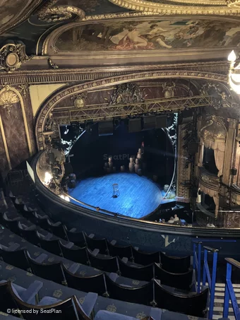 Theatre Royal Haymarket Upper Circle F23 view from seat photo