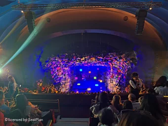Cambridge Theatre Upper Circle L21 view from seat photo