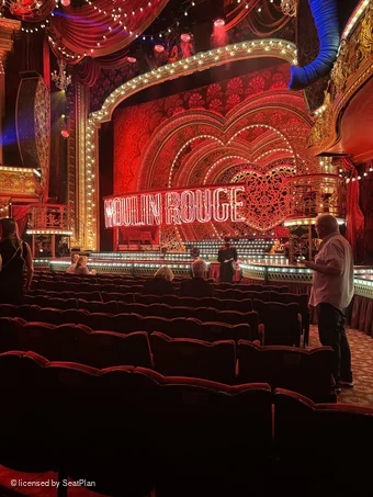 Piccadilly Theatre Stalls L1 view from seat photo