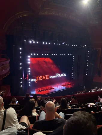 Dominion Theatre Circle G49 view from seat photo