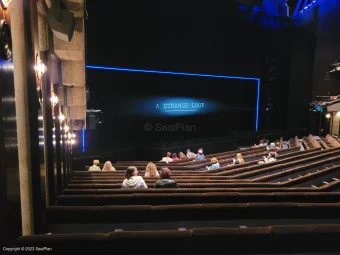 Barbican Theatre Stalls Q46 view from seat photo