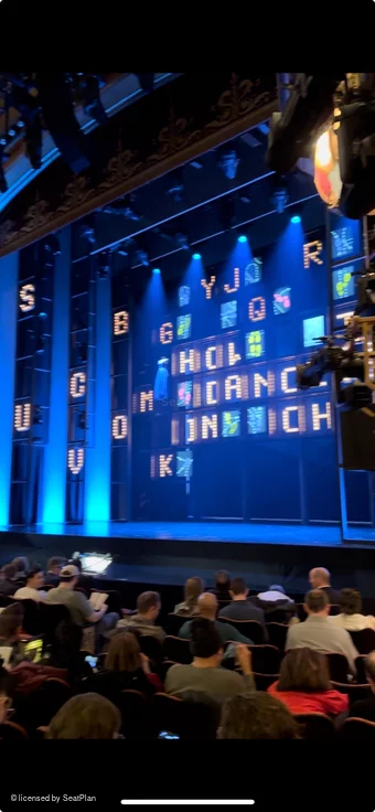 Belasco Theatre Orchestra K18 view from seat photo