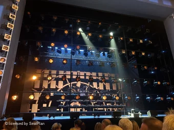 Shaftesbury Theatre Stalls F23 view from seat photo