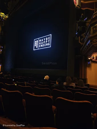 Belasco Theatre Orchestra H14 view from seat photo