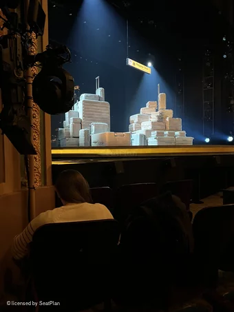 Longacre Theatre Orchestra D10 view from seat photo