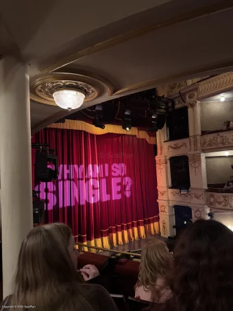 Garrick Theatre Dress Circle C28 view from seat photo