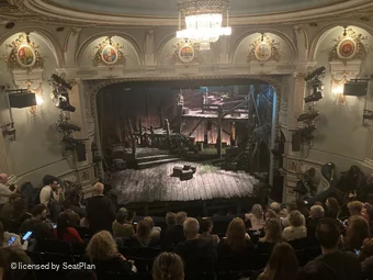 Ambassadors Theatre Circle J9 view from seat photo
