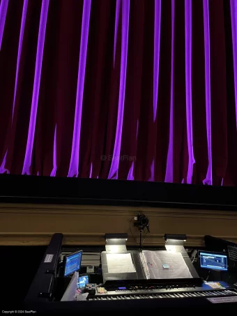 Music Box Theatre Orchestra B109 view from seat photo