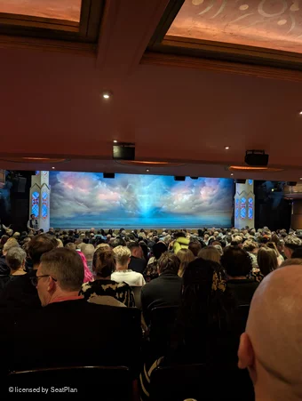 Prince of Wales Theatre Stalls U34 view from seat photo