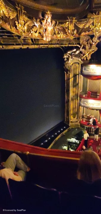 His Majesty's Theatre Grand Circle B36 view from seat photo