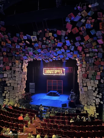 Cambridge Theatre Dress Circle H16 view from seat photo