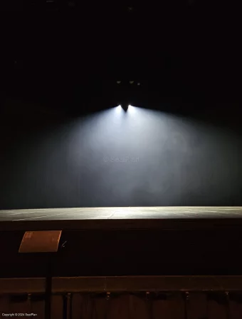 Barbican Theatre Stalls B20 view from seat photo