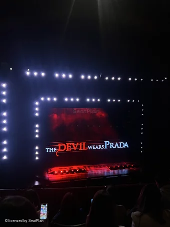 Dominion Theatre Circle D35 view from seat photo