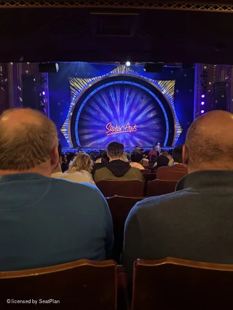 Dominion Theatre Stalls V32 view from seat photo