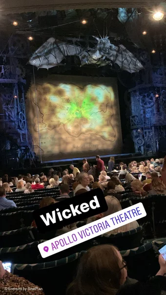 Apollo Victoria Theatre Stalls W41 view from seat photo