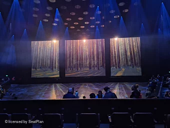 ABBA Arena Block H B18 view from seat photo