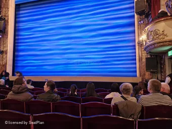 Novello Theatre Stalls J7 view from seat photo