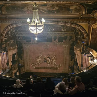 Theatre Royal Haymarket Upper Circle G8 view from seat photo