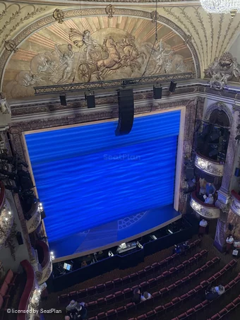 Novello Theatre Balcony A24 view from seat photo