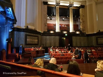 London County Hall Jury Box J10 view from seat photo