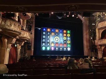 Shaftesbury Theatre Stalls R29 view from seat photo