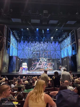 Stephen Sondheim Theatre Orchestra L114 view from seat photo