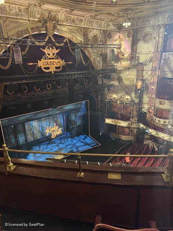 London Coliseum Balcony C44 view from seat photo
