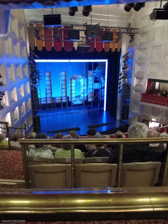 Savoy Theatre Dress Circle G26 view from seat photo