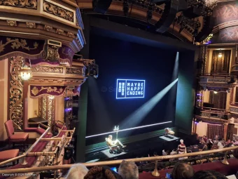 Belasco Theatre Mezzanine C19 view from seat photo