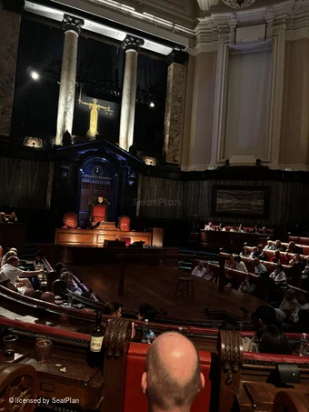London County Hall Courtroom Stalls E X128 view from seat photo