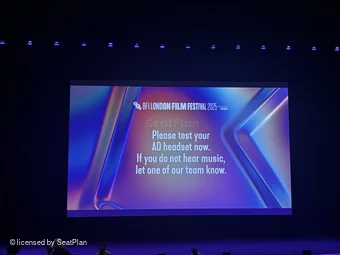 Royal Festival Hall Rear Stalls BB31 view from seat photo