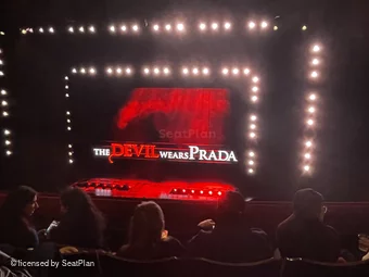 Dominion Theatre Circle C18 view from seat photo
