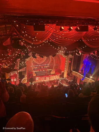 Piccadilly Theatre Grand Circle J27 view from seat photo