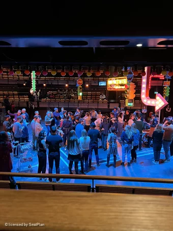Bridge Theatre Stalls C7 view from seat photo