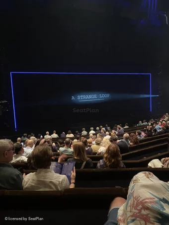 Barbican Theatre Stalls P41 view from seat photo