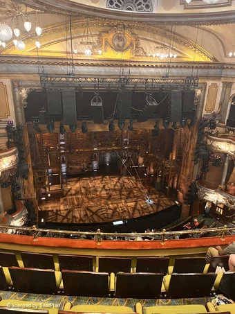 Victoria Palace Theatre Grand Circle E26 view from seat photo