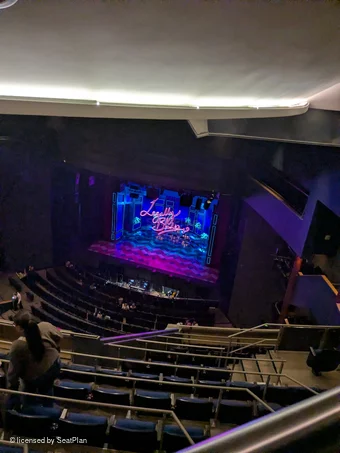 Milton Keynes Theatre Upper Circle Slips13 view from seat photo