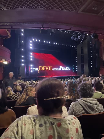 Dominion Theatre Stalls T48 view from seat photo