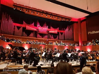 Royal Festival Hall Front Stalls F34 view from seat photo