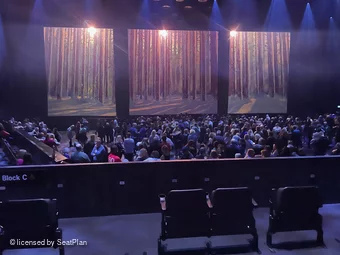 ABBA Arena Block H B7 view from seat photo