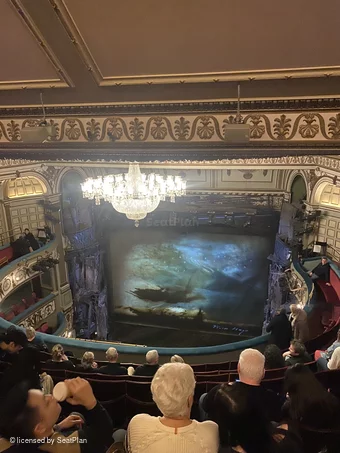 Sondheim Theatre Grand Circle J8 view from seat photo