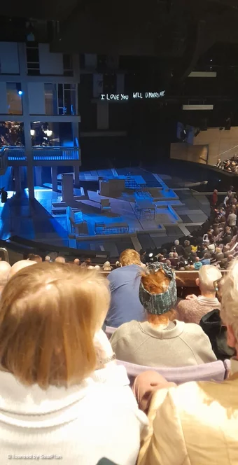 National Theatre - Olivier Circle E81 view from seat photo