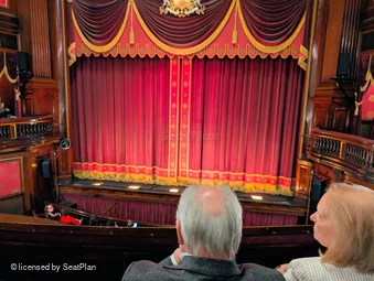 St Martin's Theatre Dress Circle B17 view from seat photo