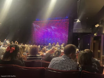 Peacock Theatre Stalls S1 view from seat photo